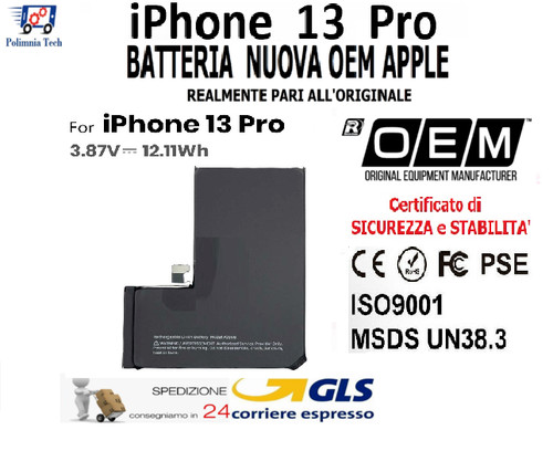 Apple iphone pro - iphone, batteria