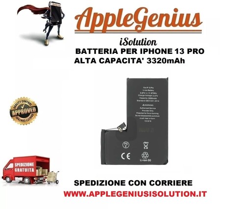 Batteria per iphone - per, 13